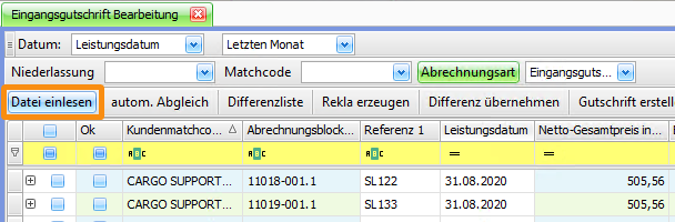 csJOB:Abrechnung Automatischer Abgleich von Eingangsgutschriften 1701952994158.png