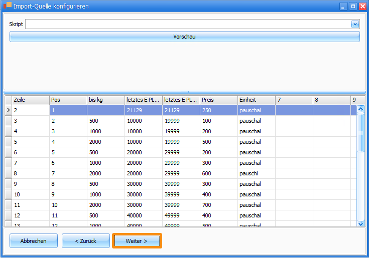 csJOB:Abrechnung Tarife:Tarifpositionen importieren:Import über Import Wizard 1701943388489.png
