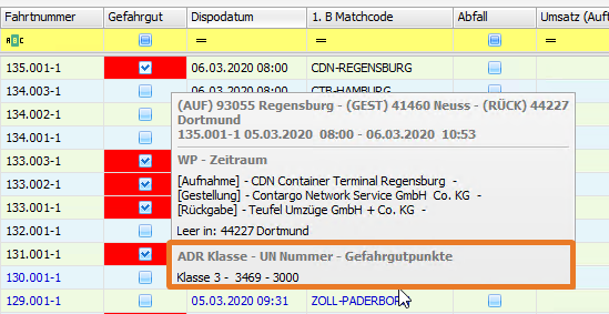 Release Veroeffentliche Releases Neu in Version 9.28 Gefahrgut-Haken in cs PLAN & Auftragsliste rot hinterlegen wenn gefuellt (CR 170776)image2020-3-5 14-50-46.png