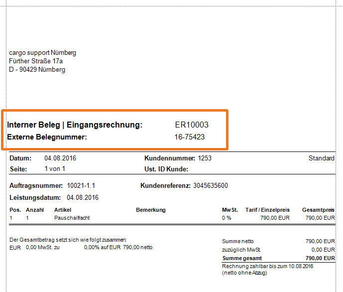 Eingangsrechnung des Frachtführers erstellen 1702471312979.png