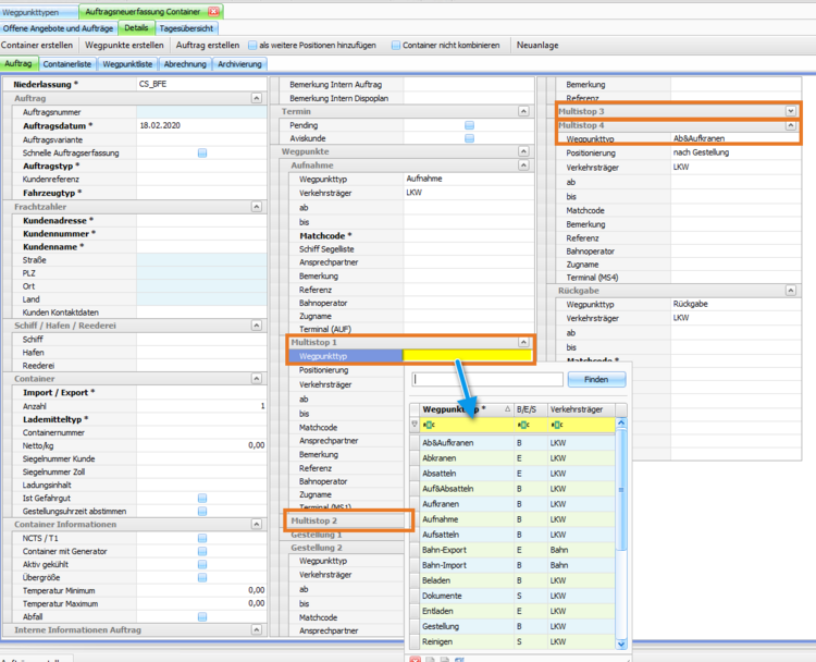 Release Veroeffentliche Releases Neu in Version 9.28 Auftragsneuerfassung Container Multistop Wegpunkte - auch andere Wegpunkttypen auswaehlbar (CR 174469)image2020-2-19 15-53-20.png