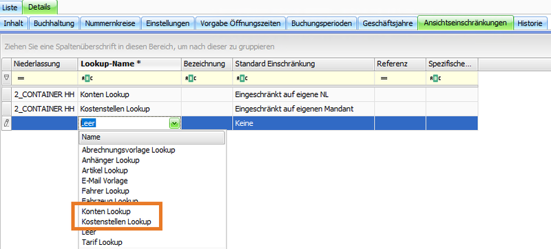 Datei:Lookup Konto und Kostenstellen.37-Ansichtseinschränkungen in Lookups für Konto und Kostenstellen (CR 260262) 1746610448577.png